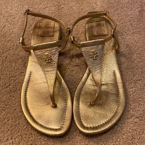 Gold Tory Burch Sandals